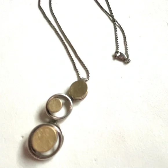Elegant Gold and Silver Pendant Necklace by Elizabeth Garvin Designs - Picture 11 of 15